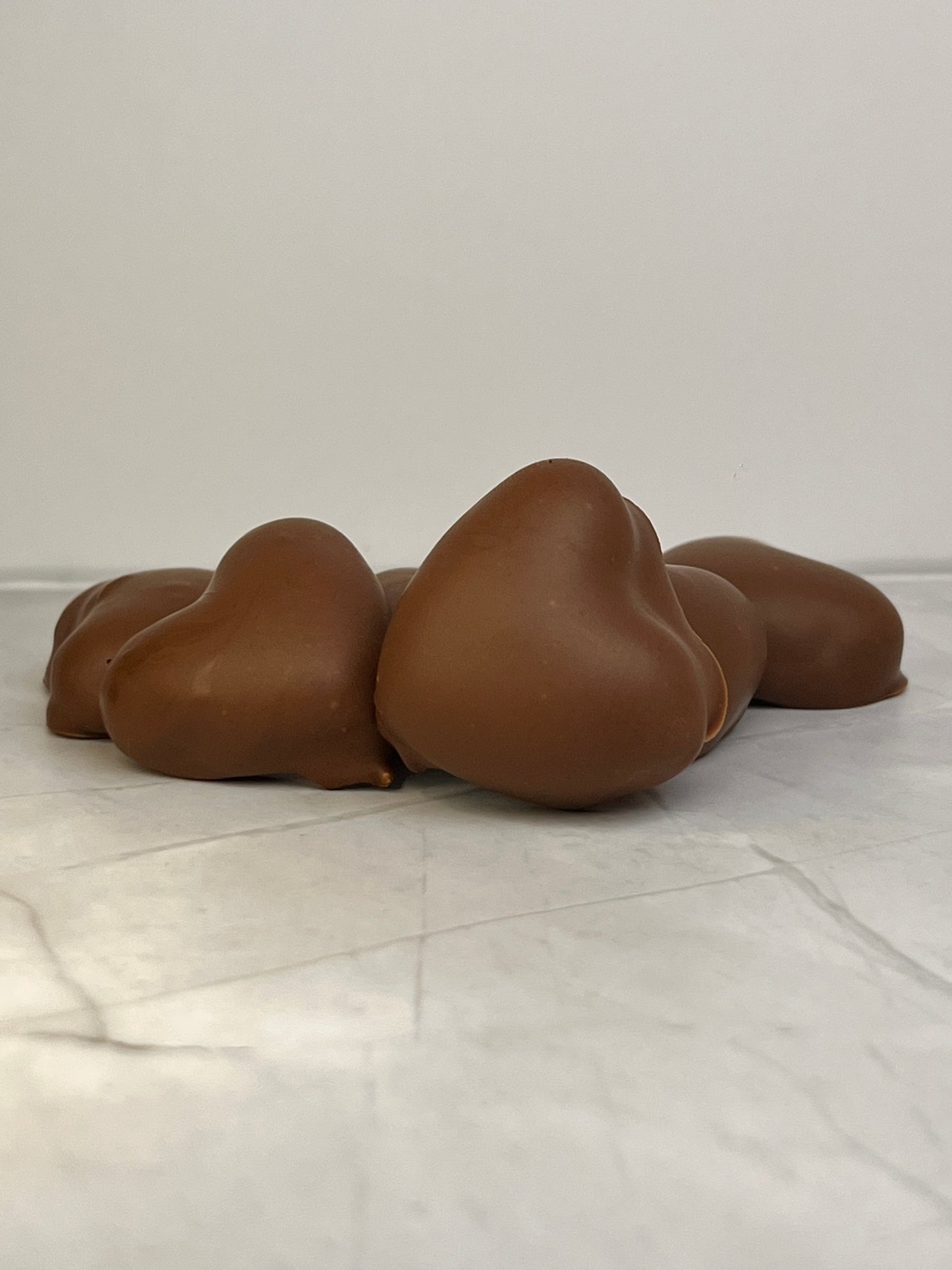 Sachet cœur chocolat au lait guimauve