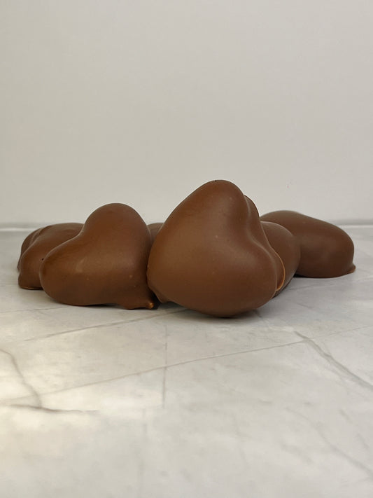 Sachet cœur chocolat au lait guimauve