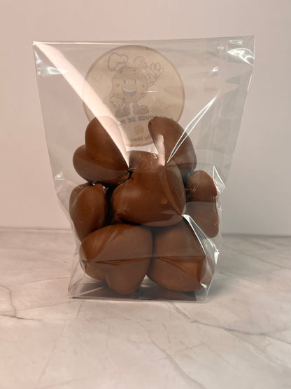 Sachet cœur chocolat au lait guimauve
